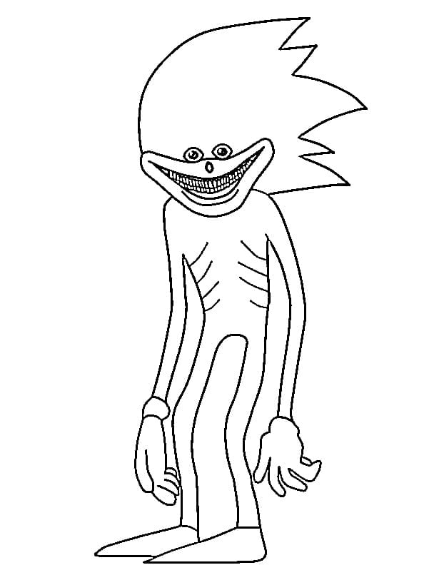 Shin Sonic to Print coloring page