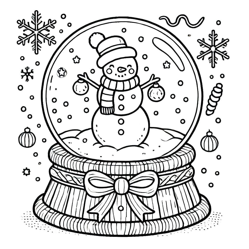 Snow Globe Printable