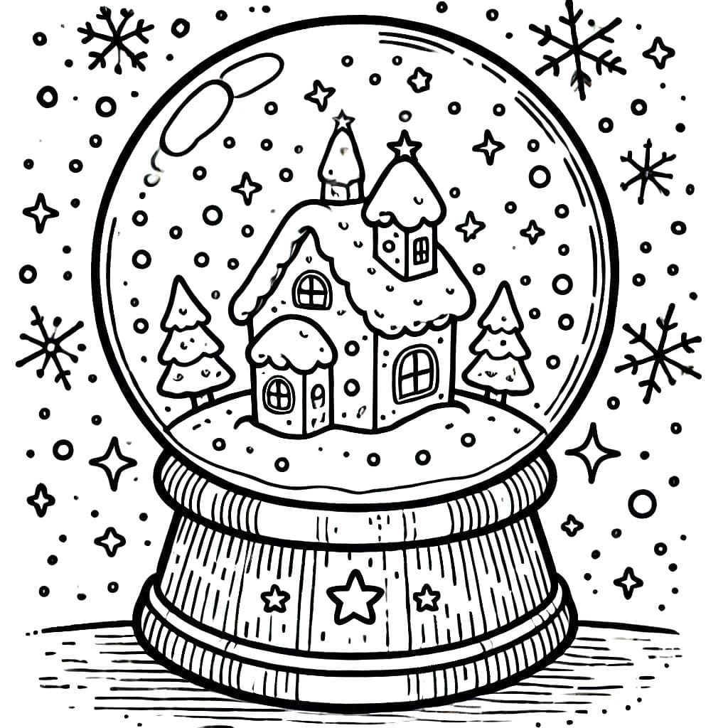 Snow Globe to Print