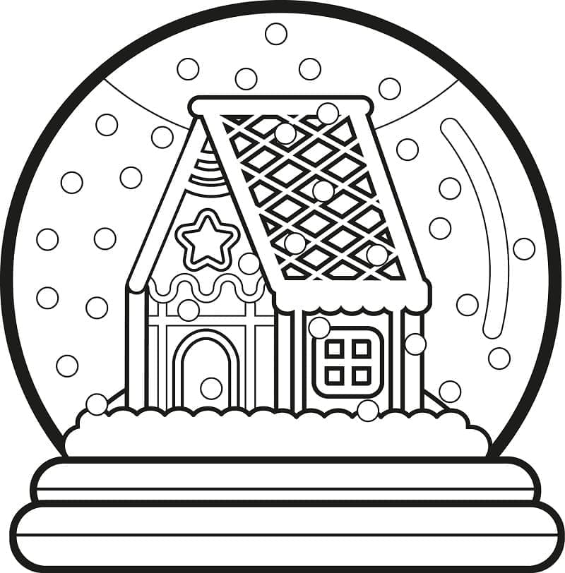 Snow Globe coloring pages