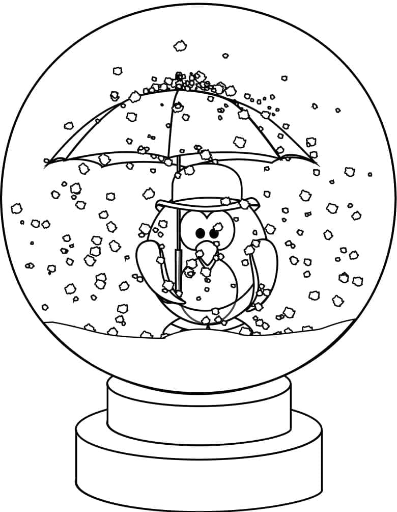 Snow Globe with Owl