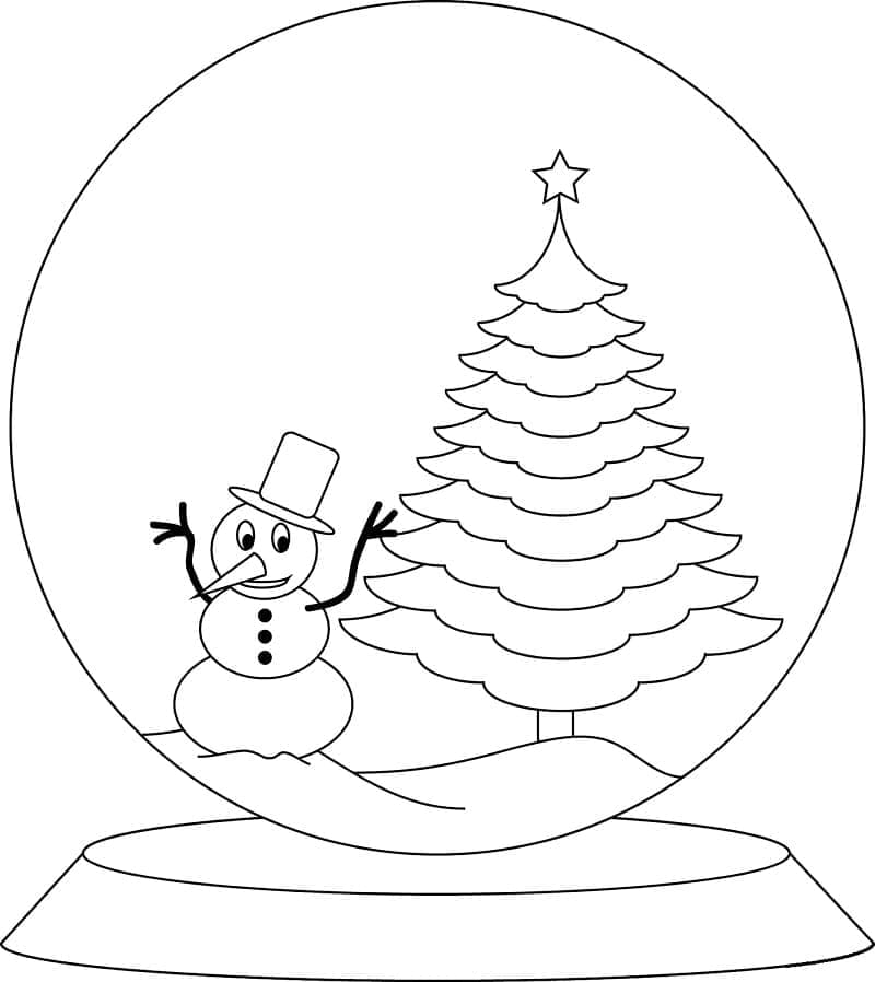 Snow Globe with Snowman