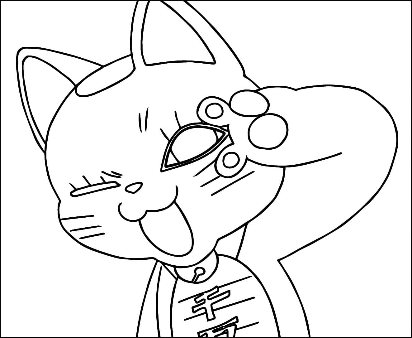 Turbo Granny in Dandadan coloring page