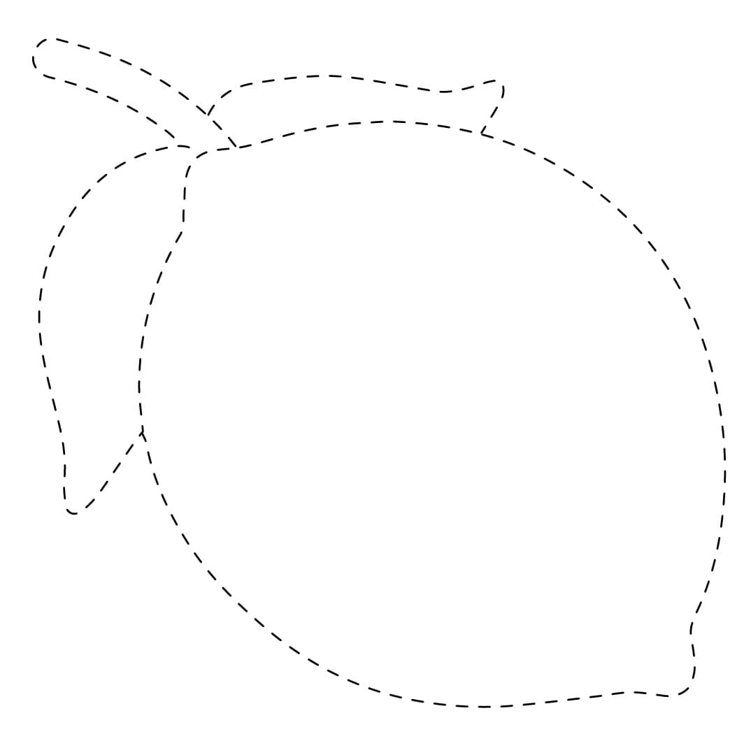 A Lemon Tracing coloring page