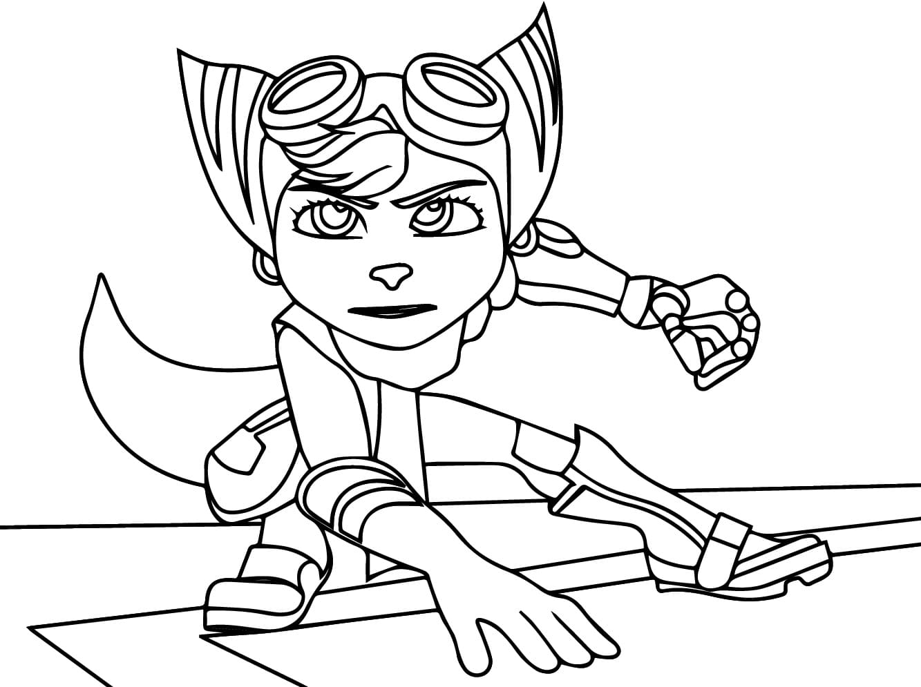 Awesome Ratchet coloring page