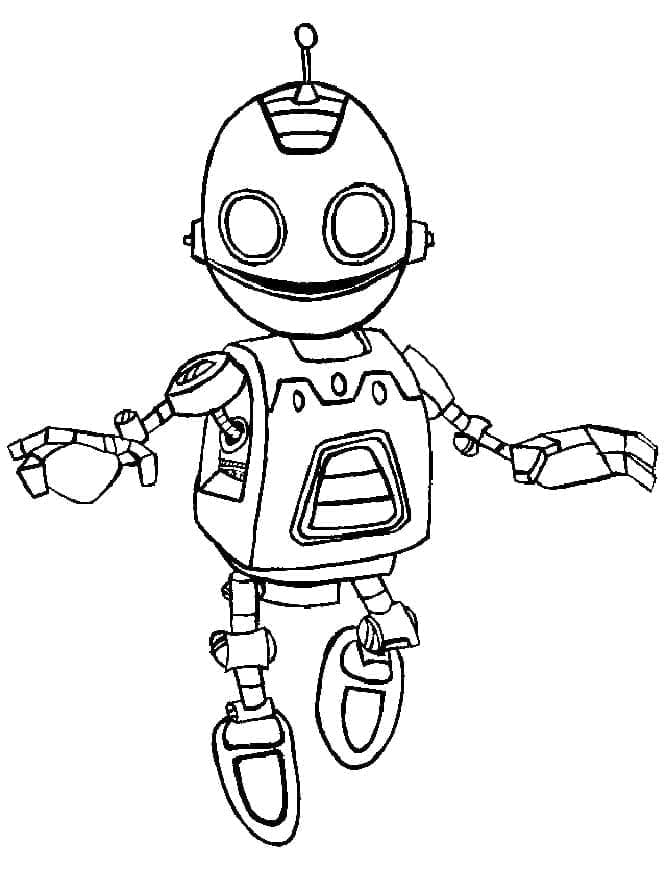 Clank from Ratchet and Clank coloring page