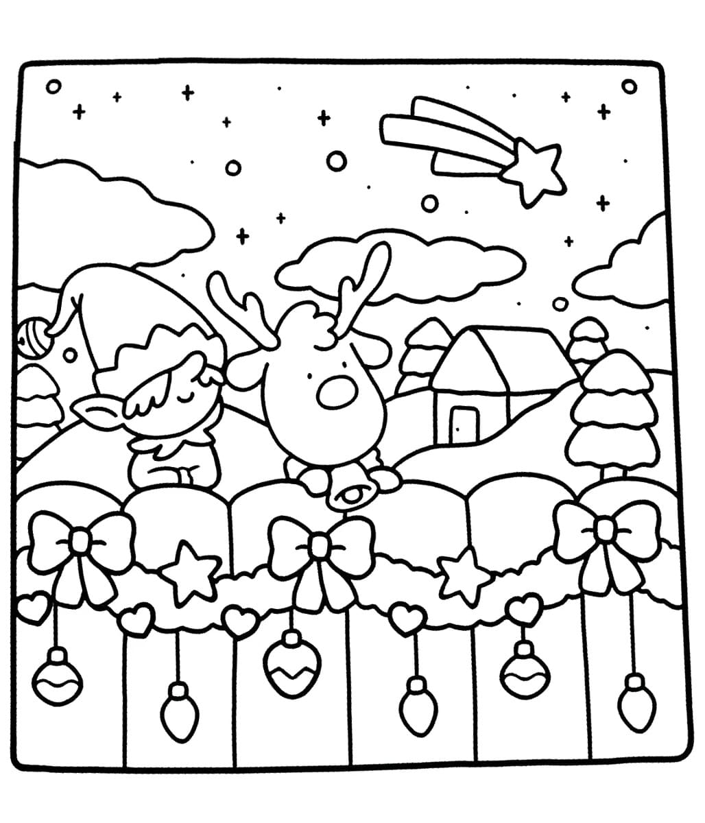 Coco Wyo Christmas coloring page