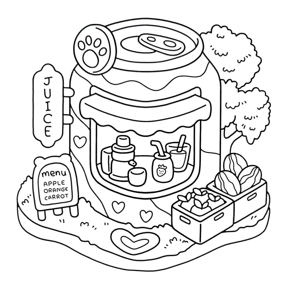 Coco Wyo Juice coloring page