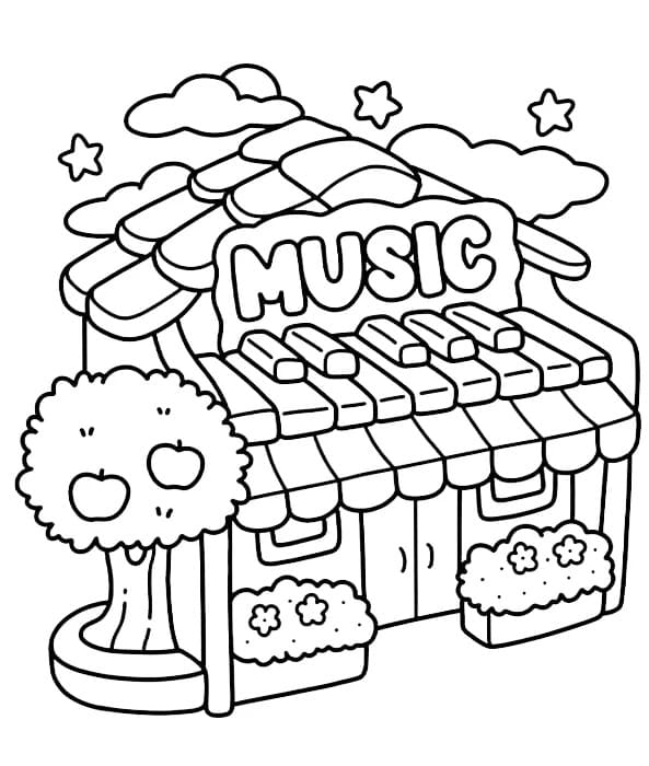 Coco Wyo Music coloring page