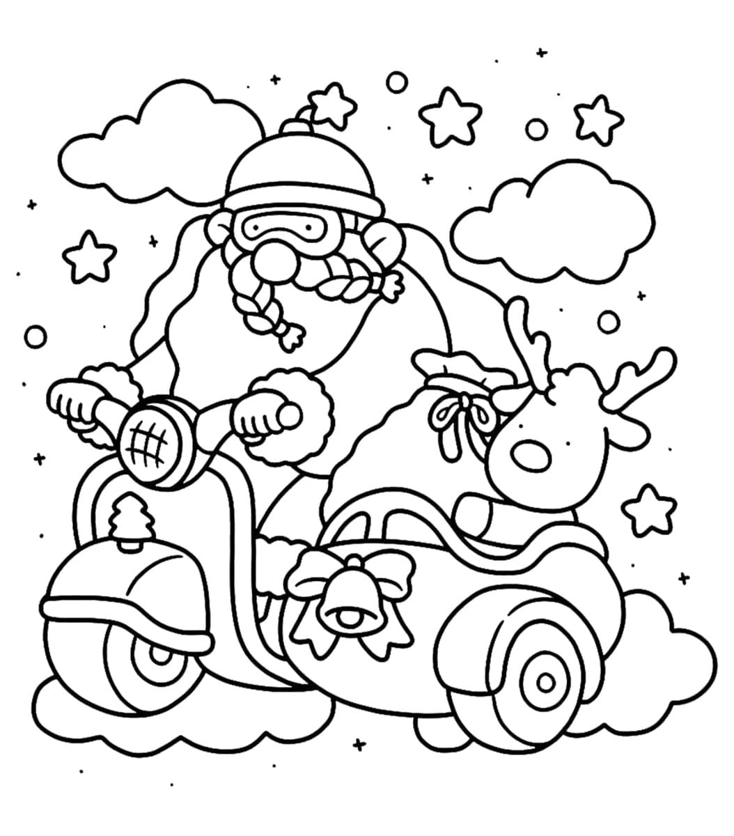 Coco Wyo Santa Claus coloring page