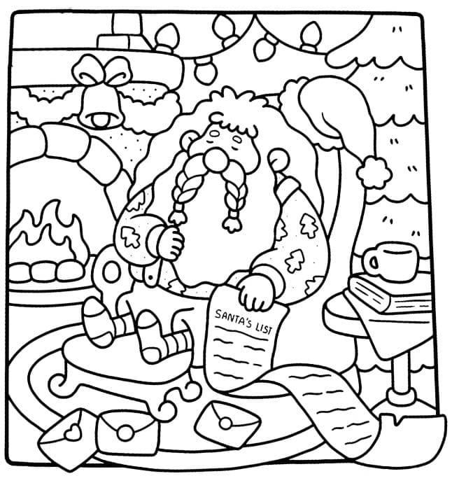 Coco Wyo Santa coloring page