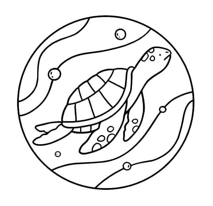 Coco Wyo Turtle coloring page