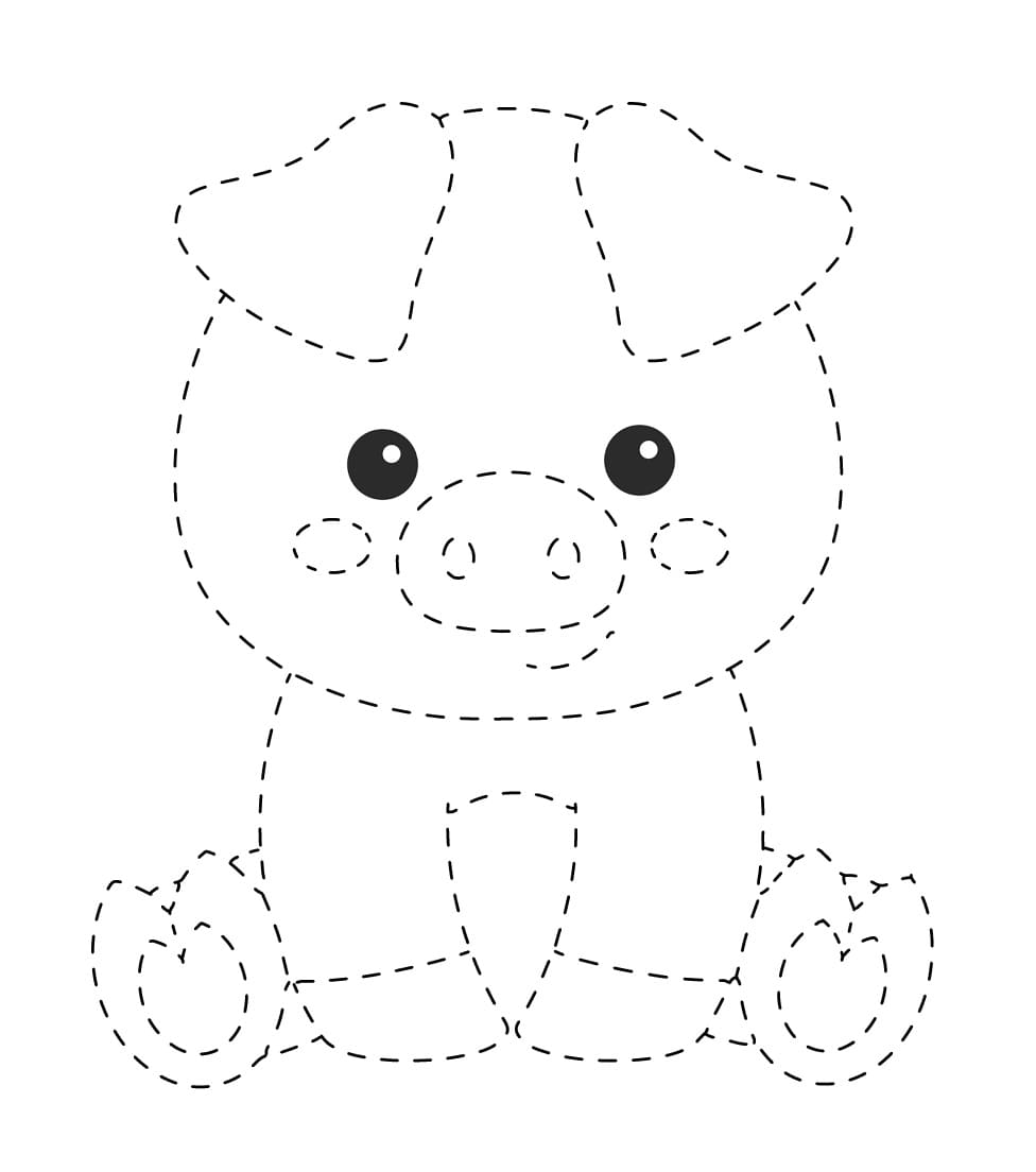 Cute Pig Tracing