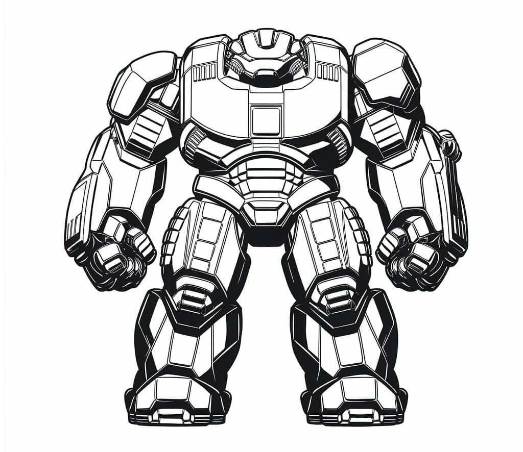 Drawing of Hulkbuster