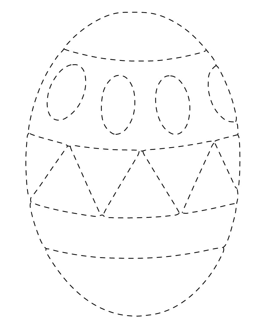 Easter Egg Tracing Free