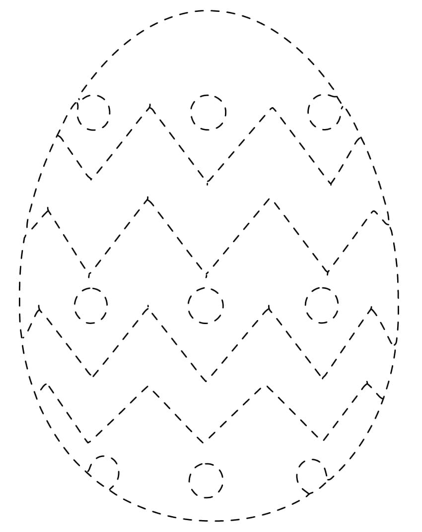 Easter Egg Tracing Free For Kids