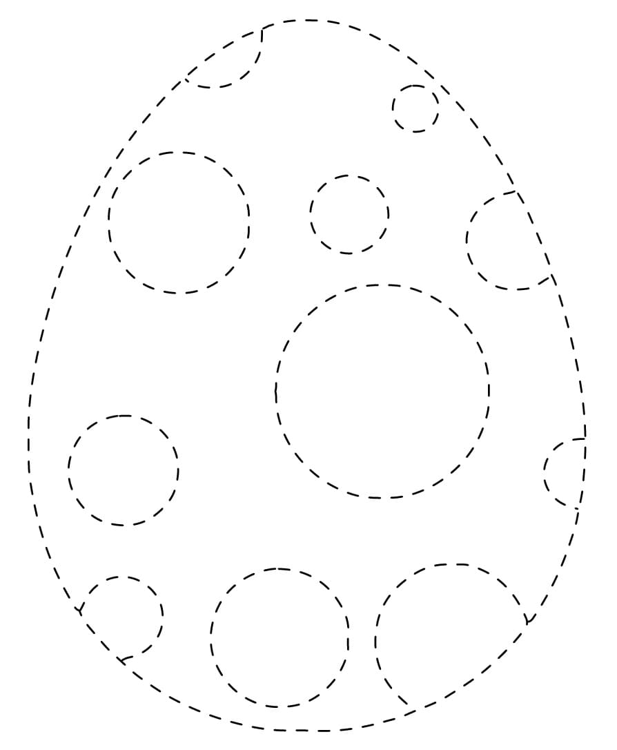 Easter Egg Tracing Free Printable