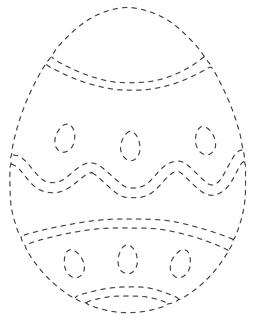 Easter Egg Tracing to Print