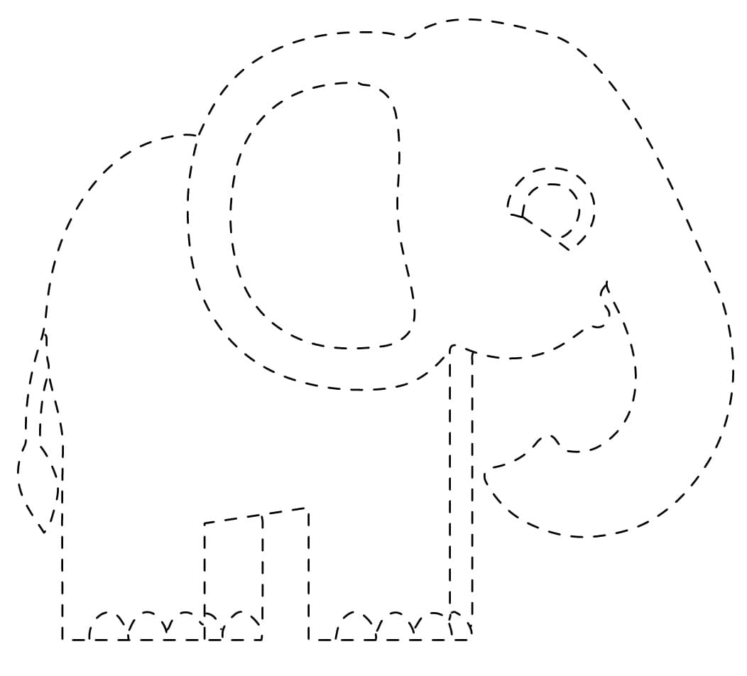 Easy Elephant Tracing