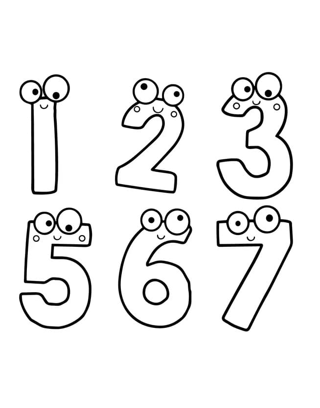 Number Lore coloring pages