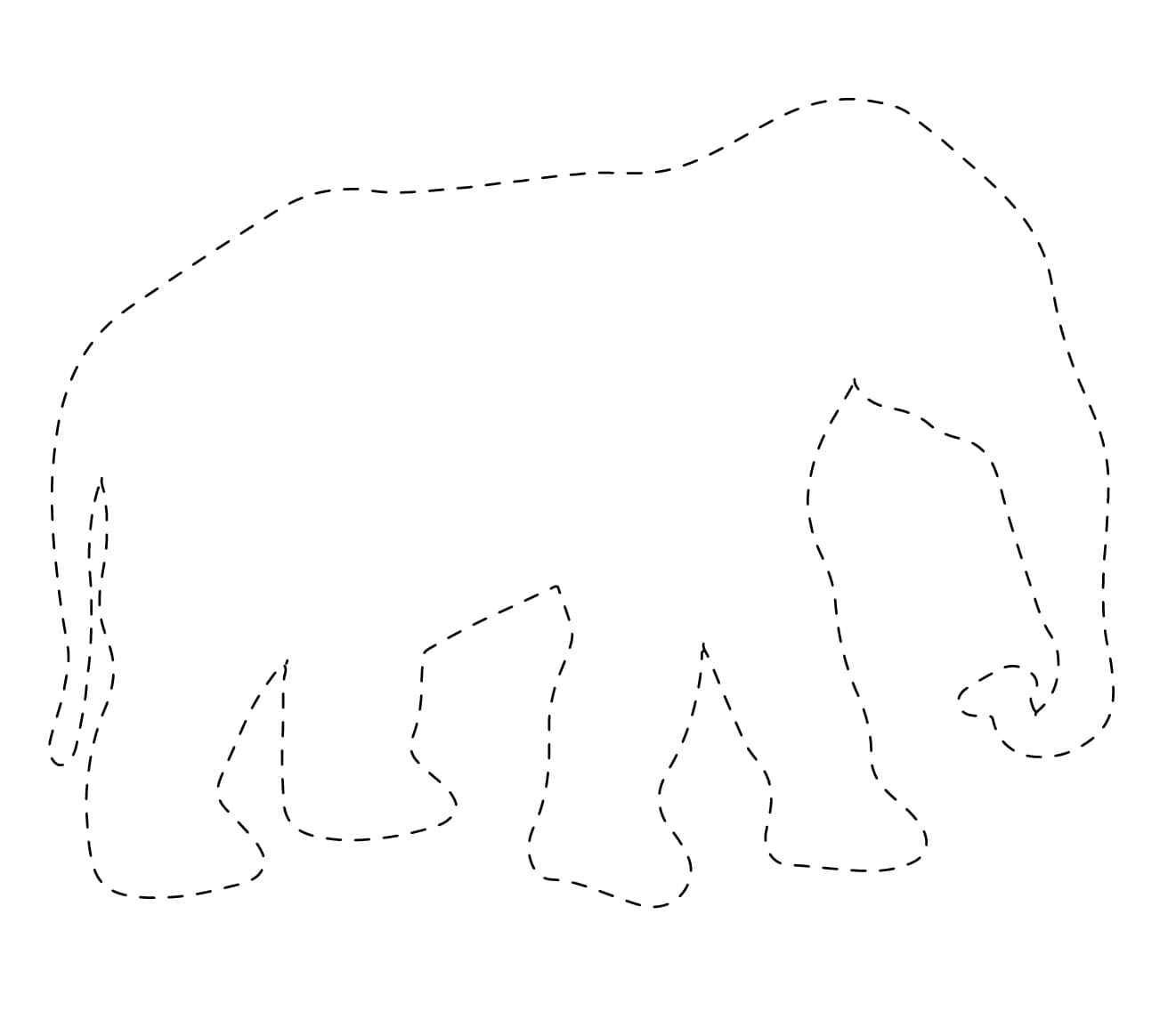 Elephant Tracing sheet