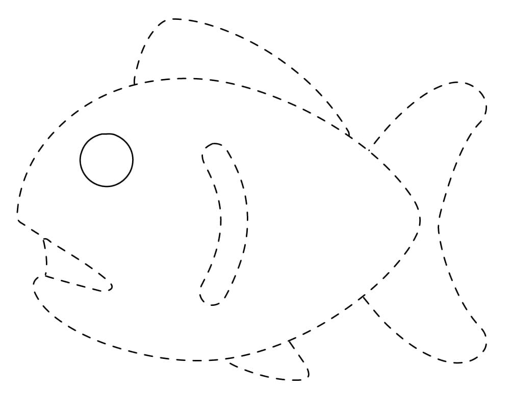 Fish Tracing Free coloring page