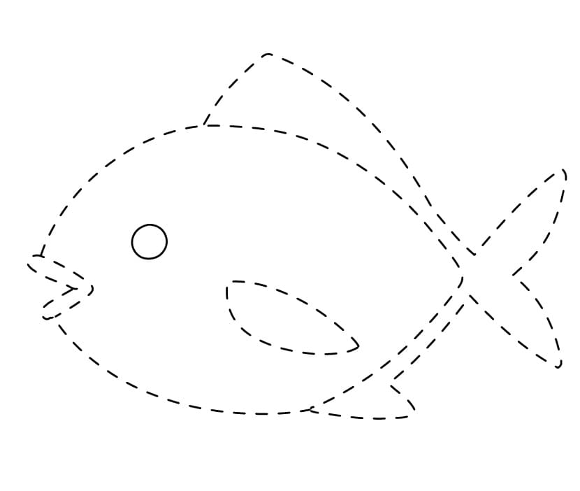 Fish Tracing coloring pages