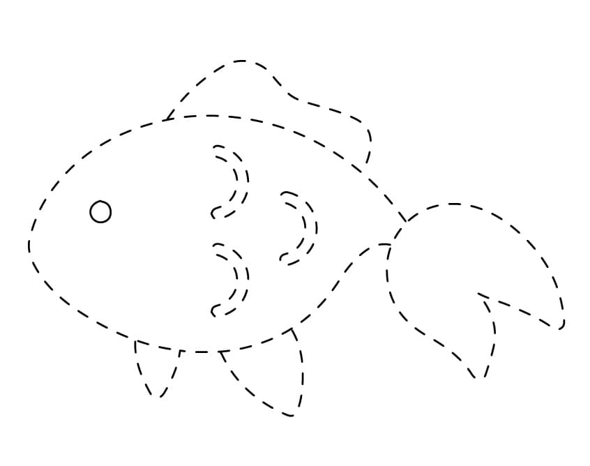 Fish Tracing Printable For Kids