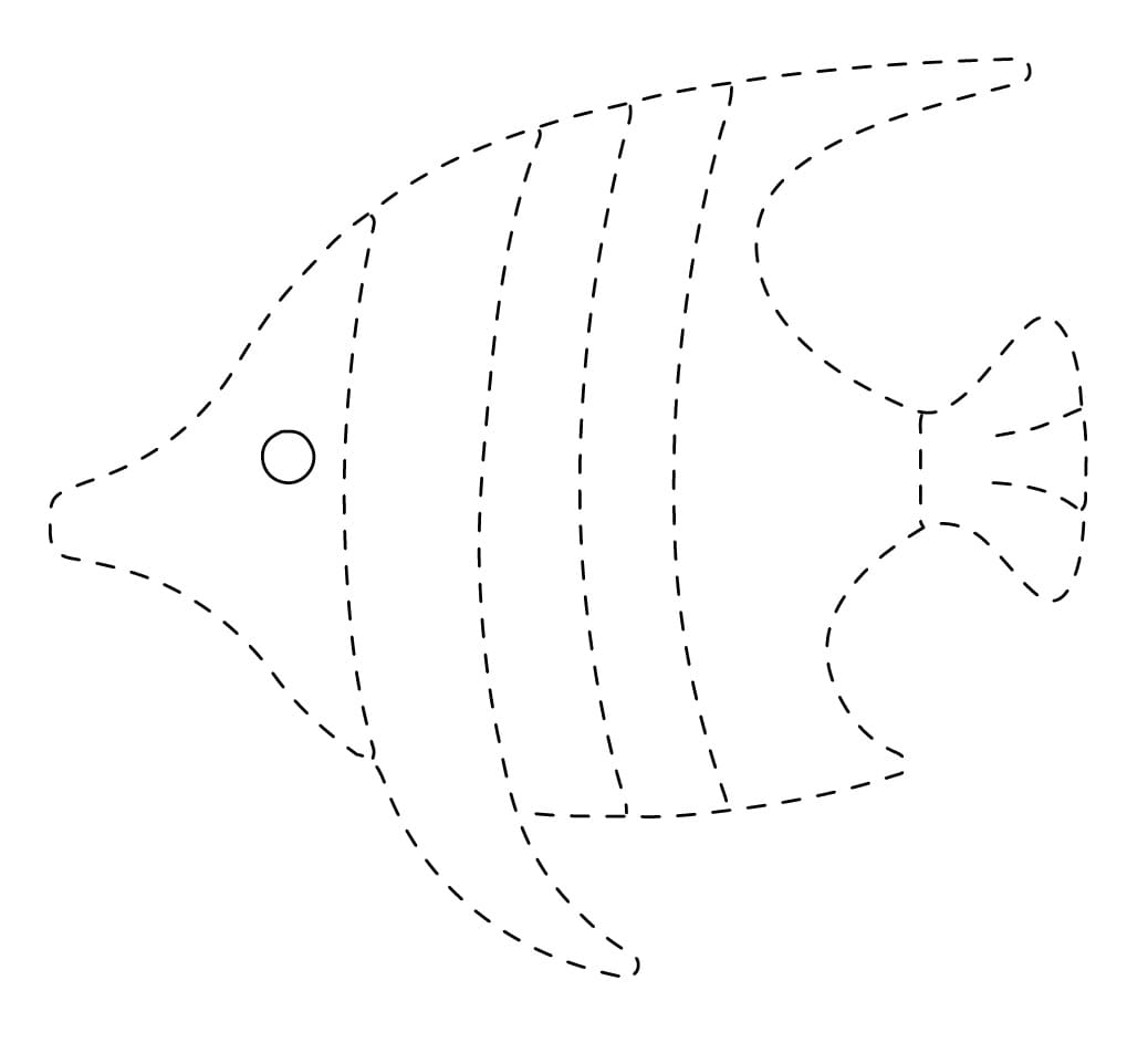 Fish Tracing Sheet coloring page