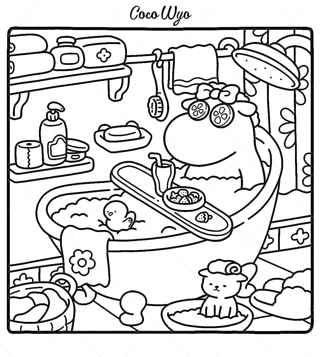 Free Coco Wyo coloring page