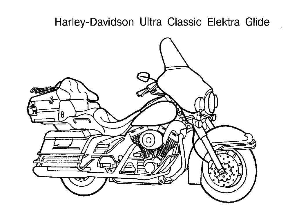 Free Drawing of Harley Davidson