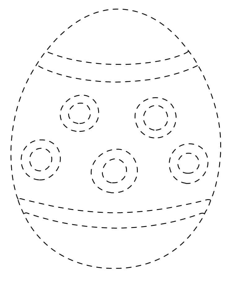 Free Easter Egg Tracing to Print