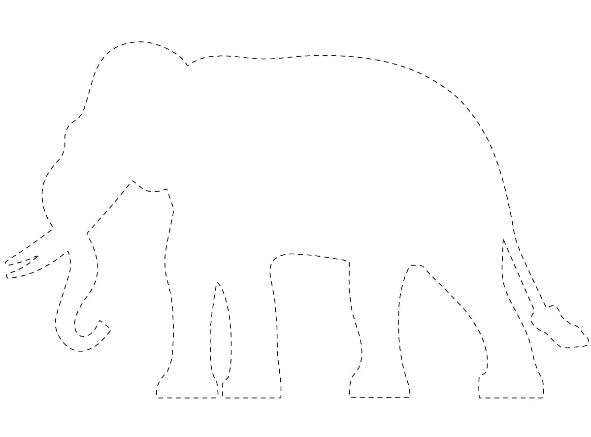 Free Elephant Tracing