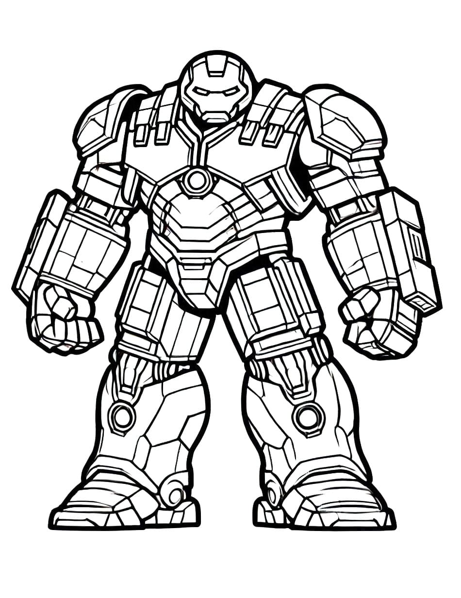 Hulkbuster coloring pages