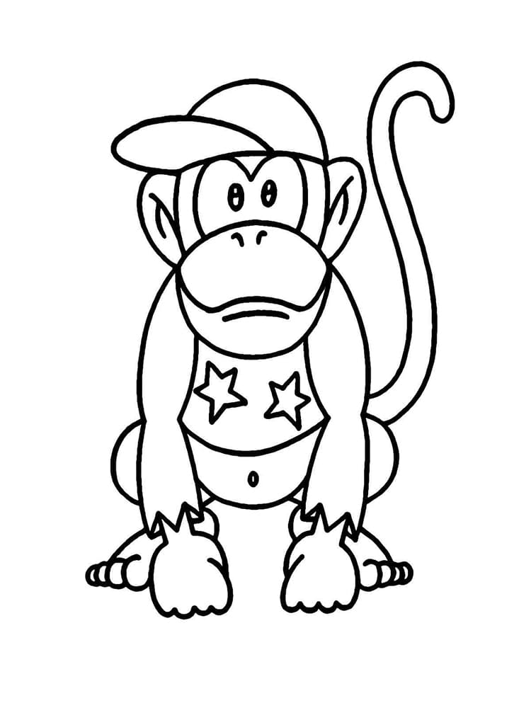 Free Printable Diddy Kong