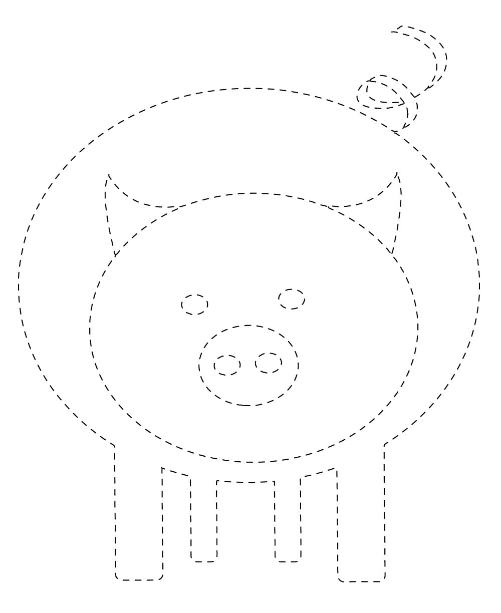 Free Printable Pig Tracing