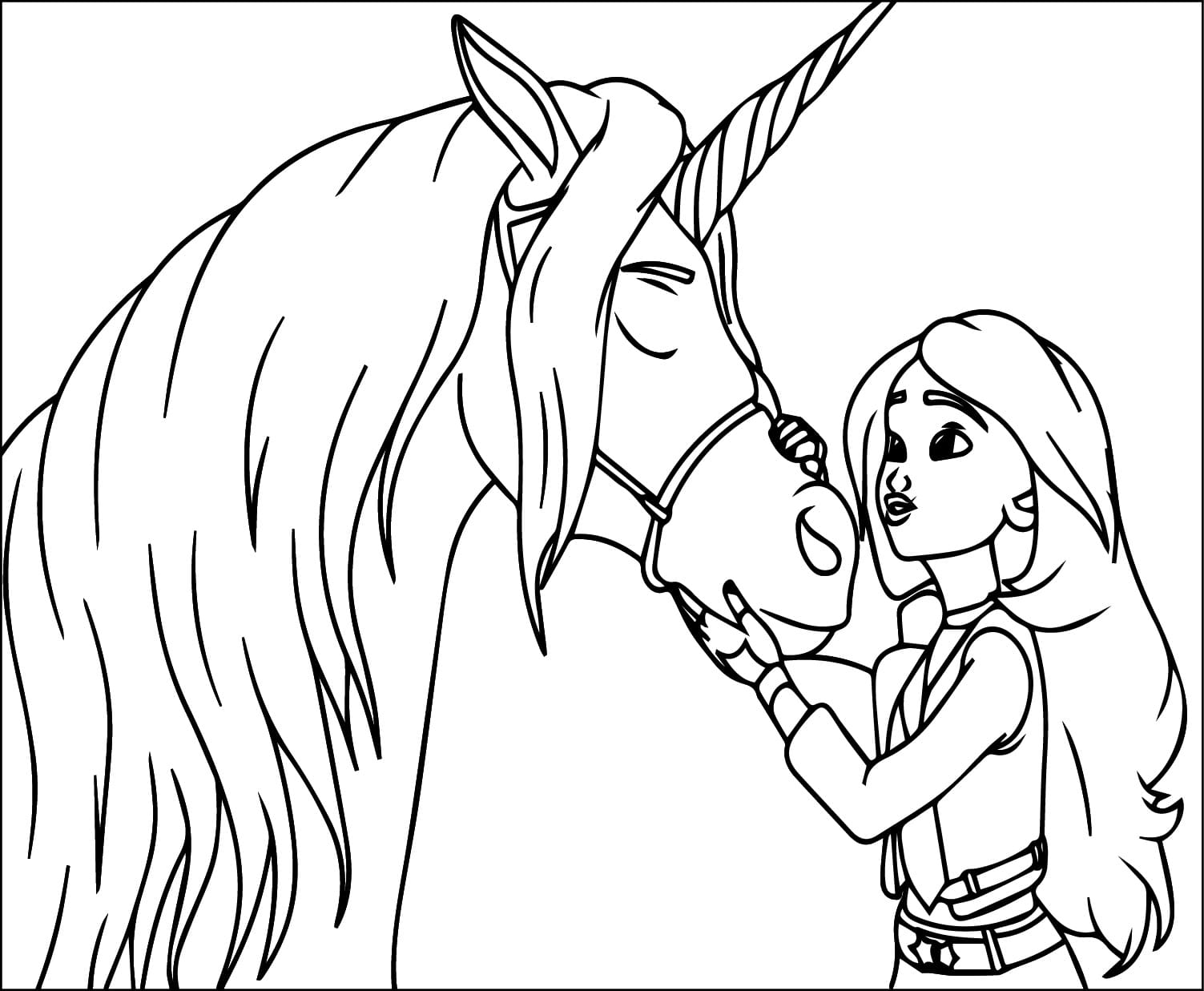 Free Printable Unicorn Academy coloring page