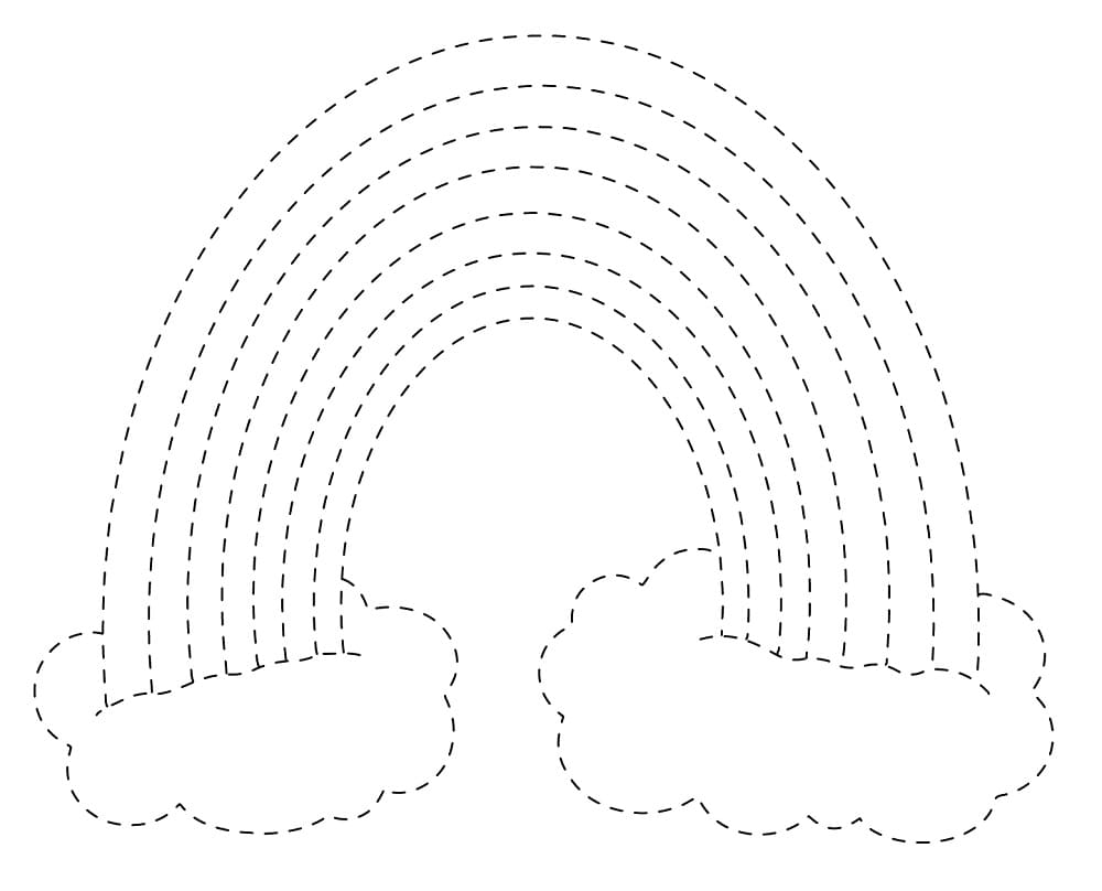 Free Rainbow Tracing Sheet