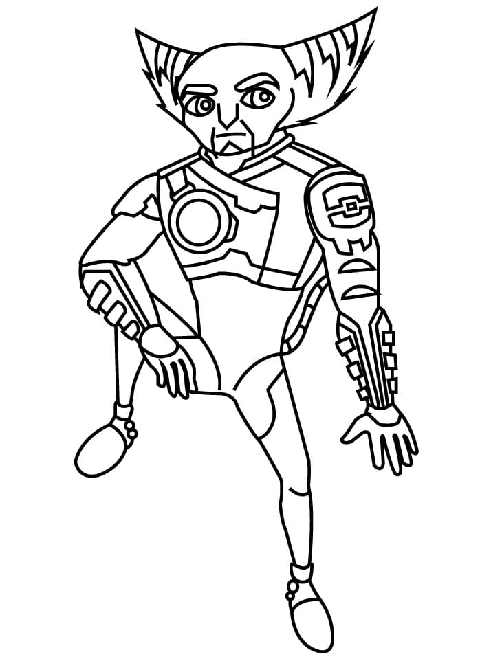 Free Ratchet and Clank Print coloring page