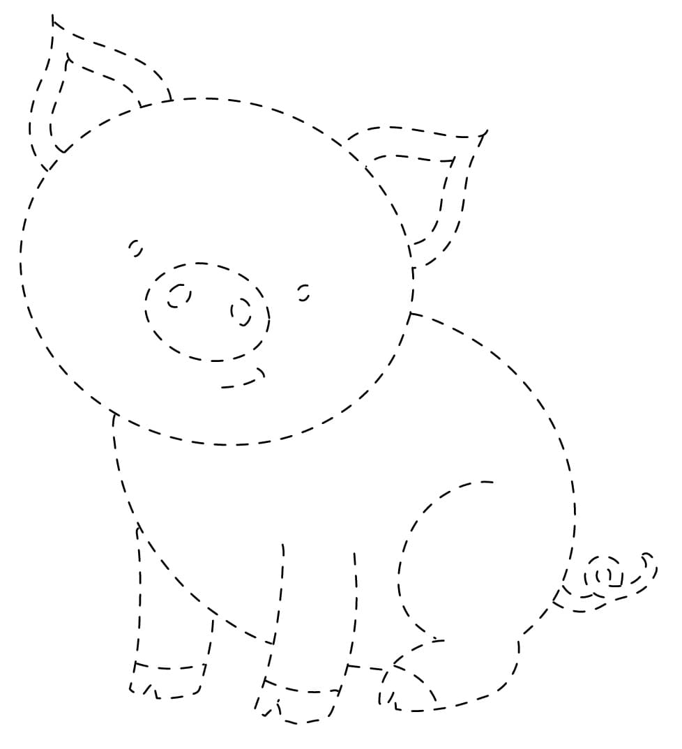 Happy Pig Tracing