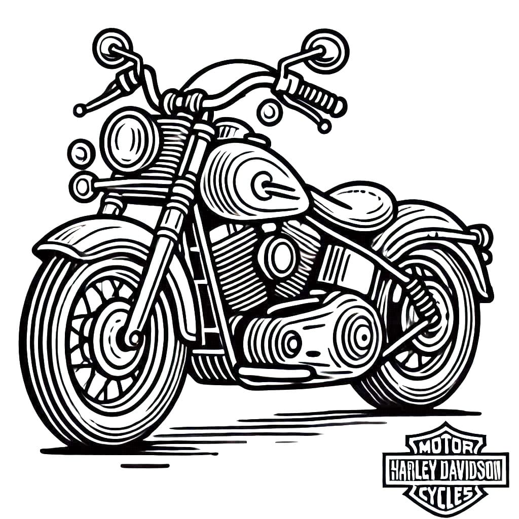 Harley Davidson Printable For Kids