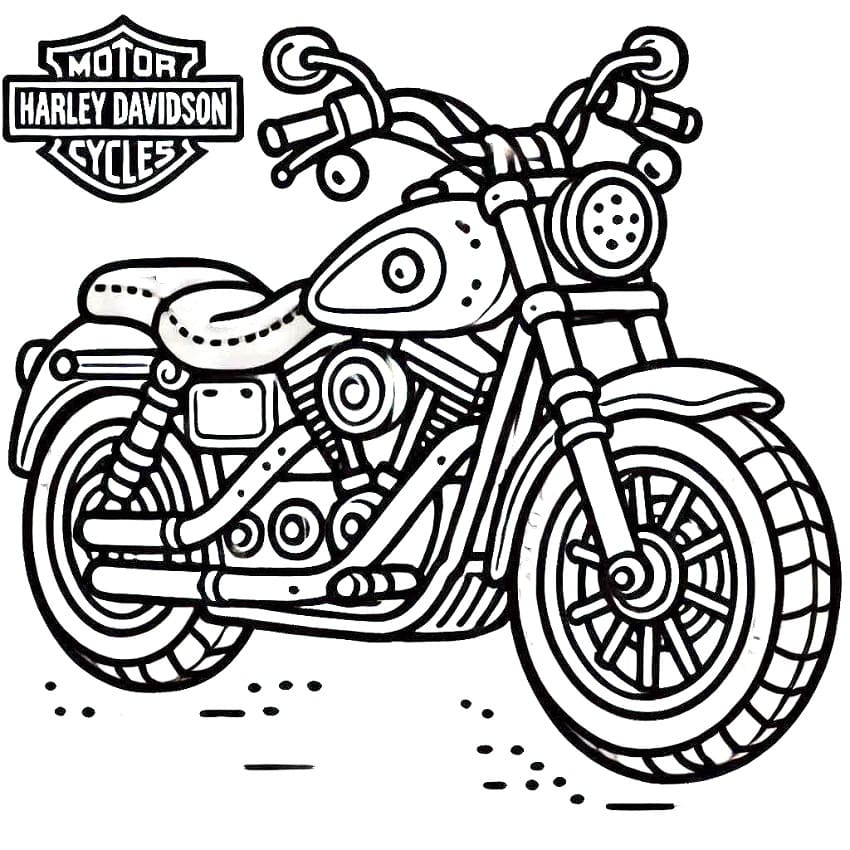 Harley Davidson coloring pages