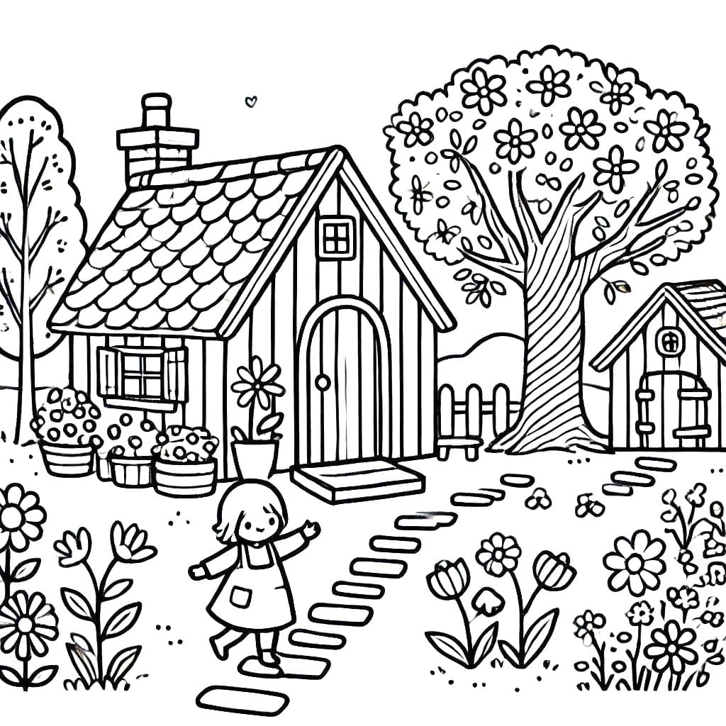 Little Girl and Cottagecore