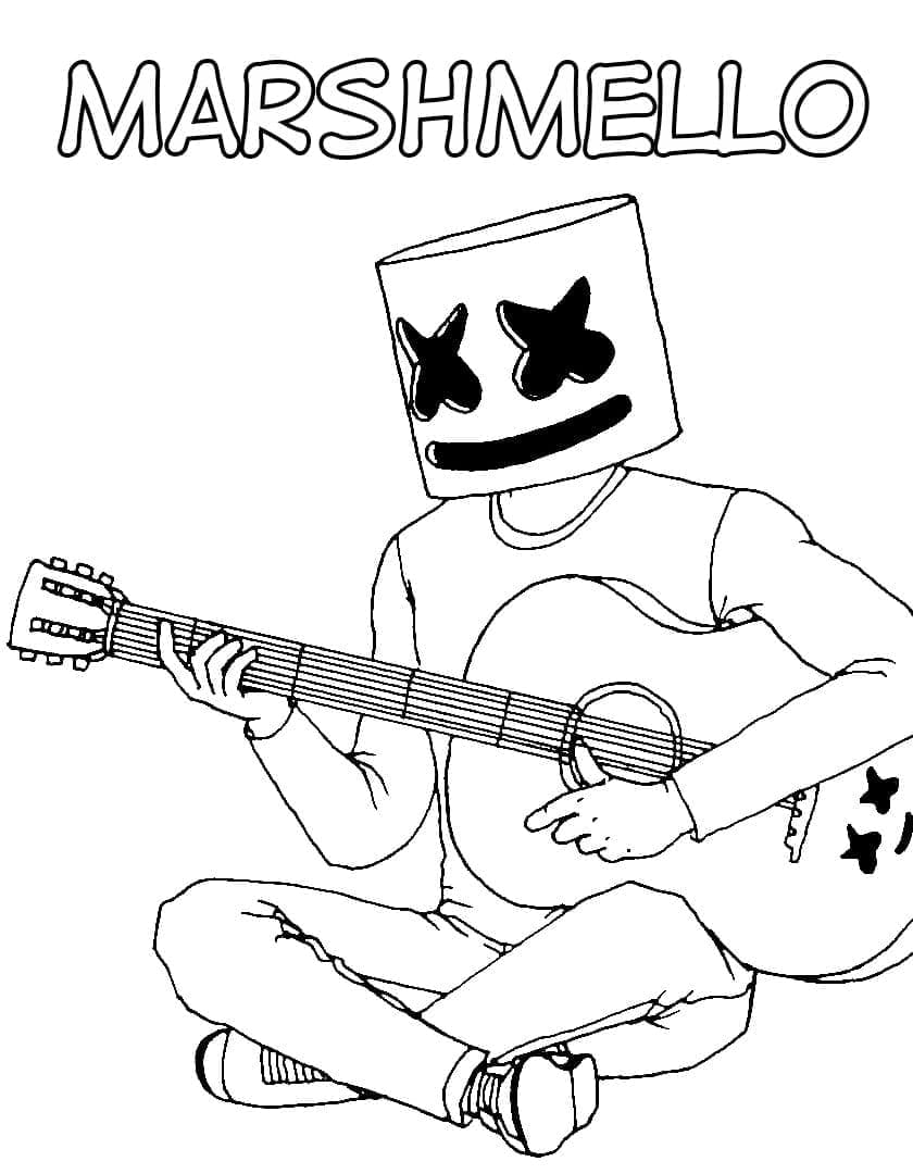 Marshmello Plays Guitar