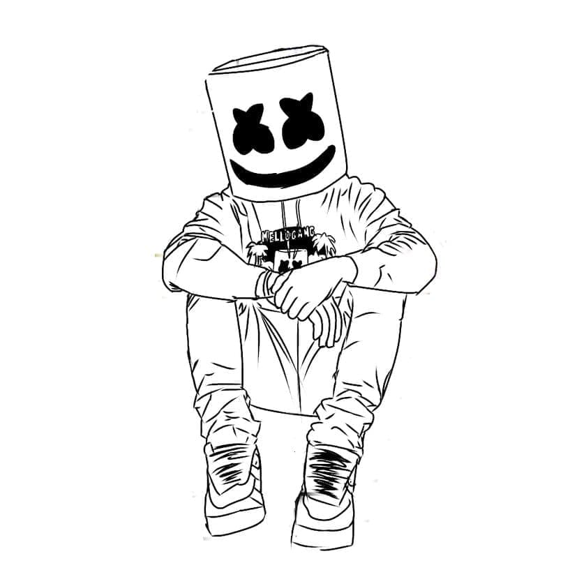 Marshmello Sitting