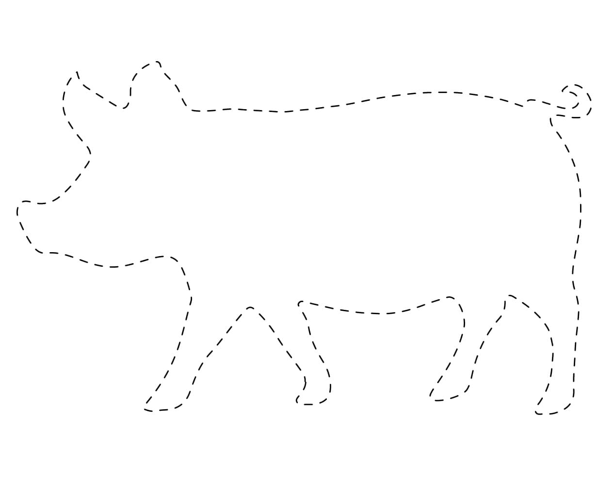 Pig Tracing Free Printable