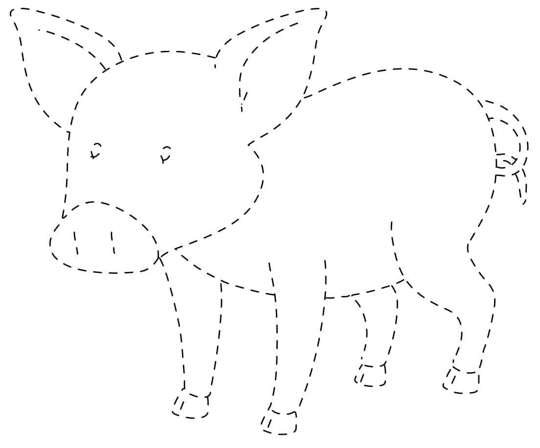 Pig Tracing Printable