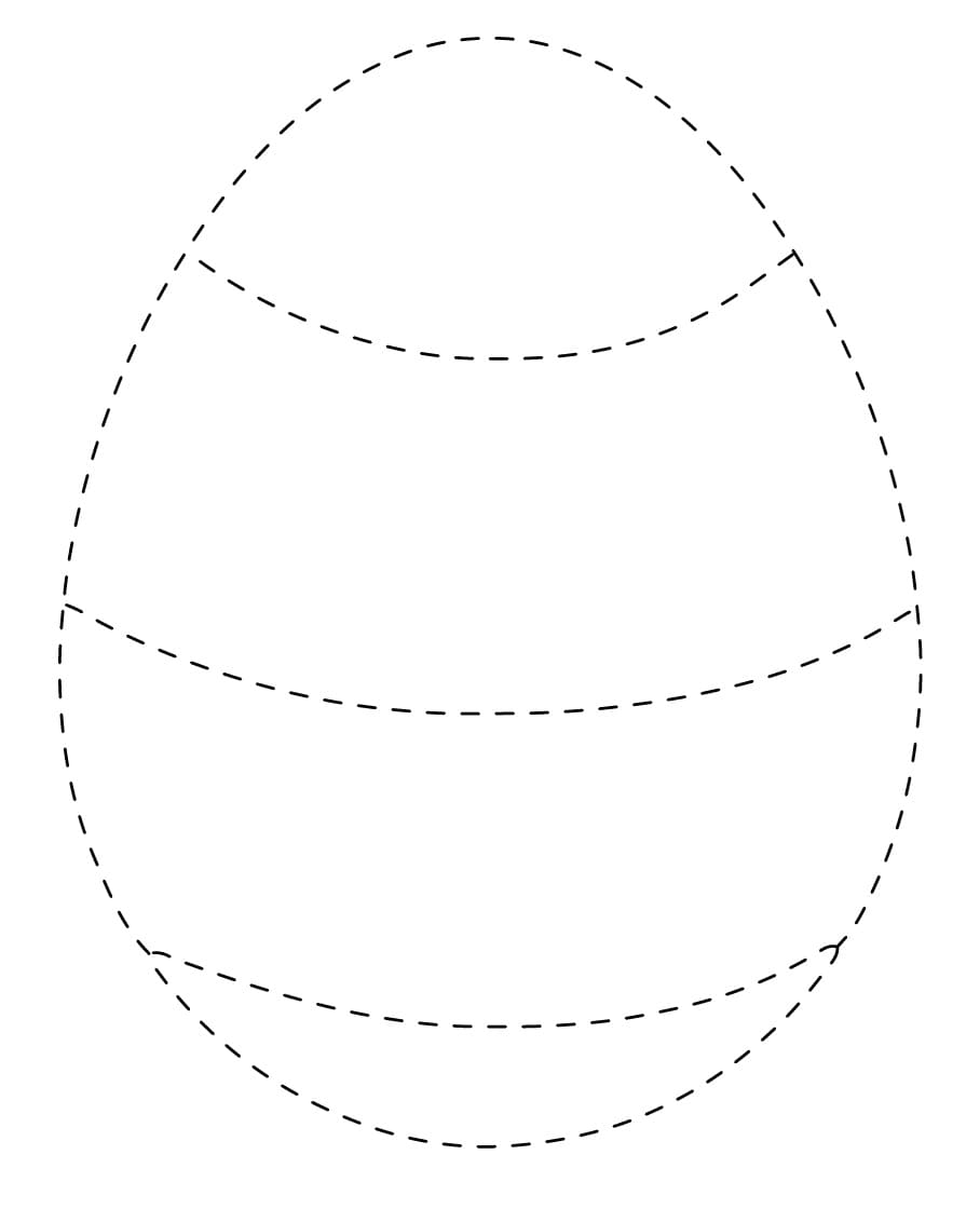 Print Easter Egg Tracing