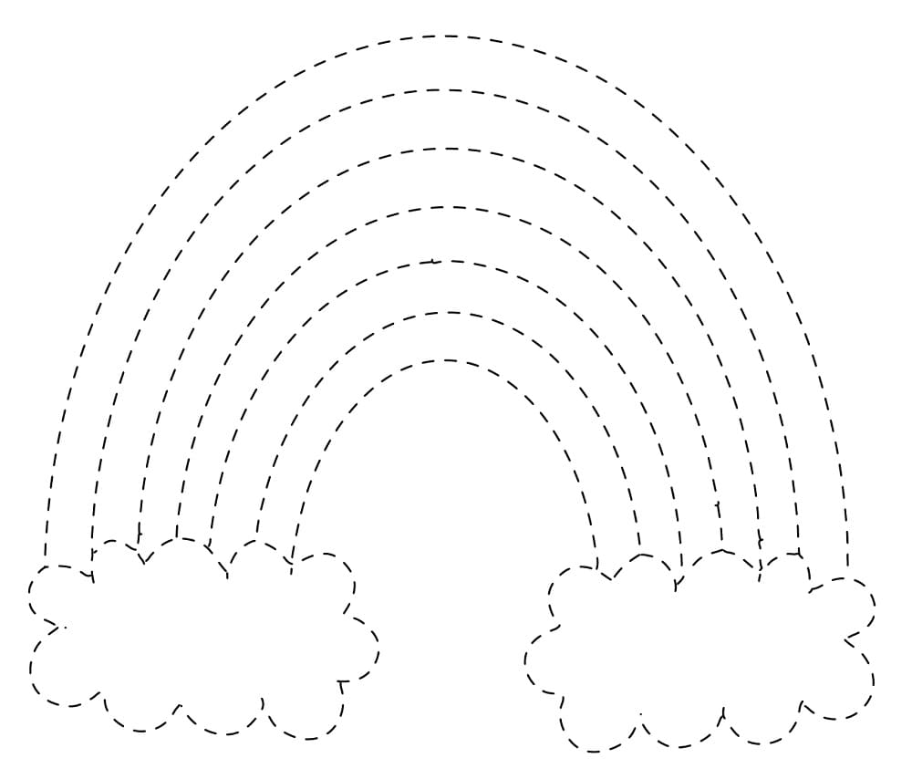 Print Rainbow Tracing Sheet