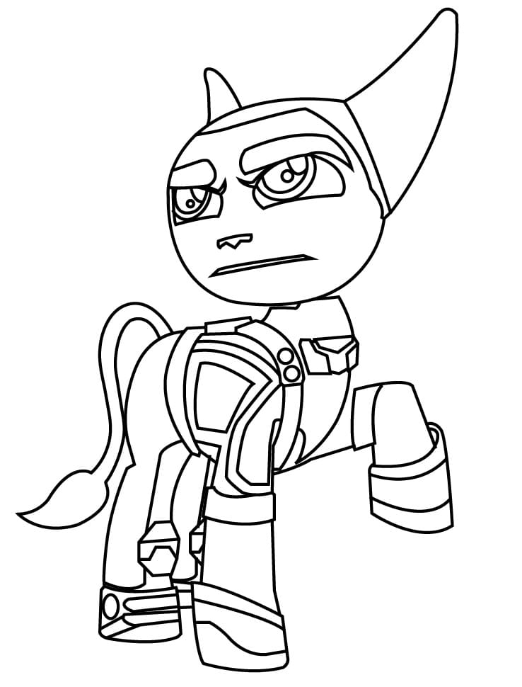 Print Ratchet and Clank For Kids coloring page